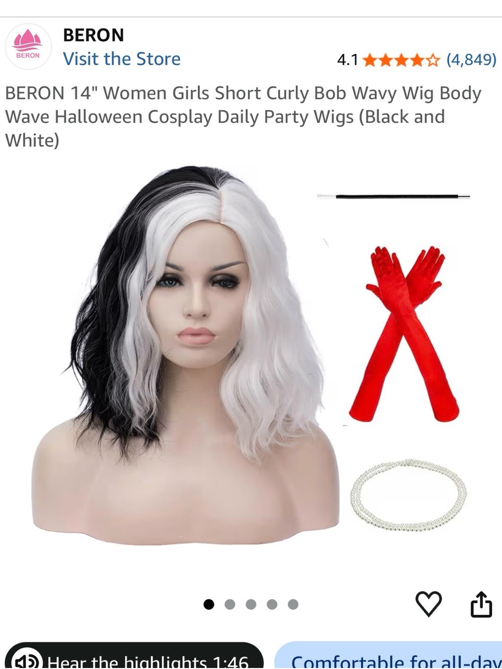 Cruella Deville Costume Accessories